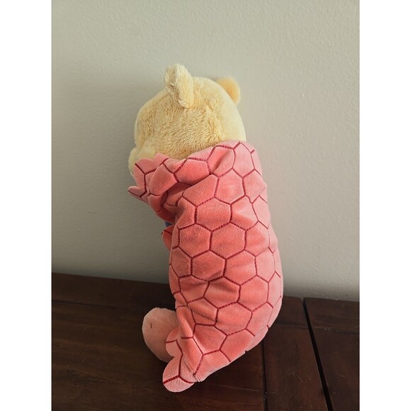 Disney Parks Babies Winnie the Pooh Plush Bee Swaddle Cuddle Blanket Wrap 9" - Picture 2 of 6